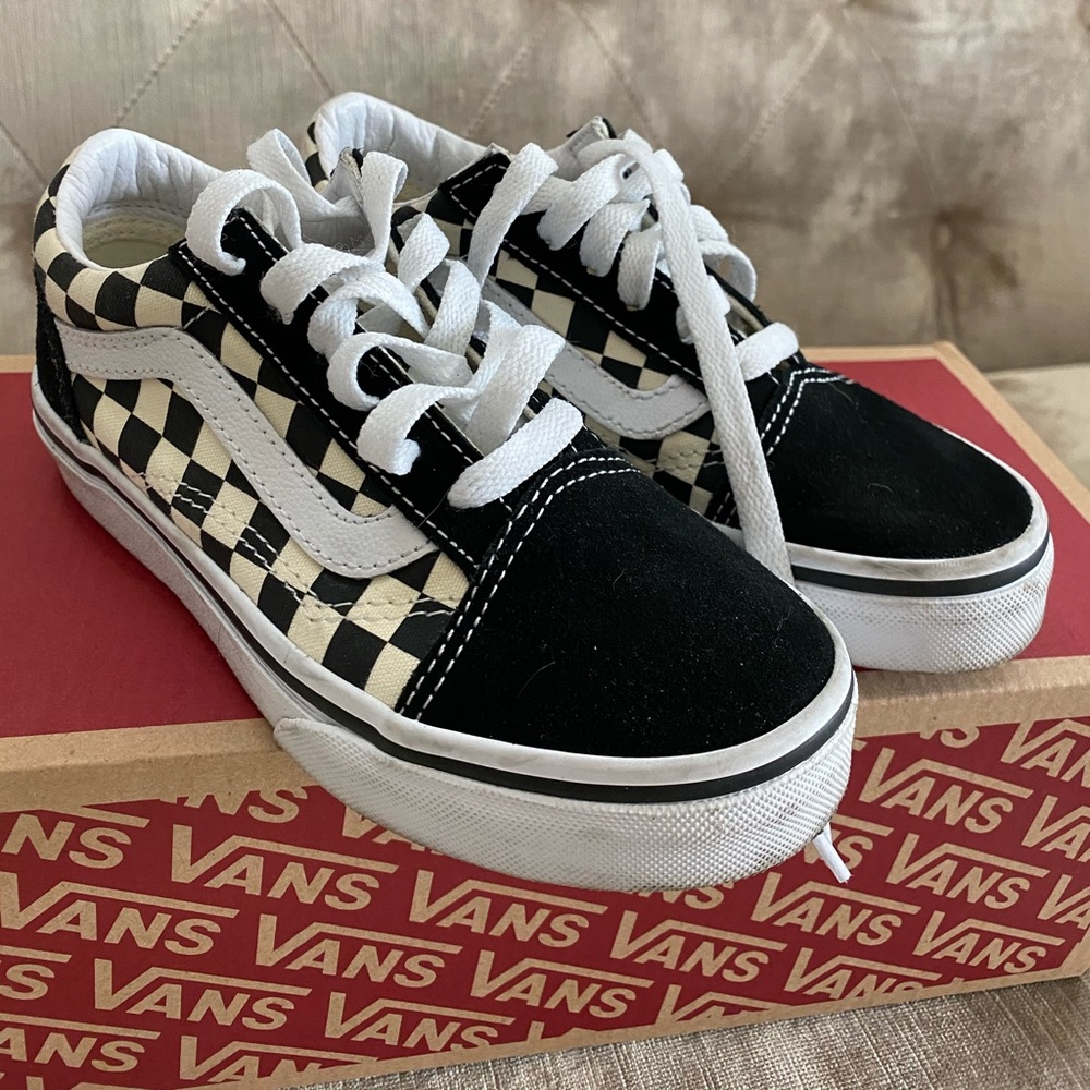 Checkered Vans kids
